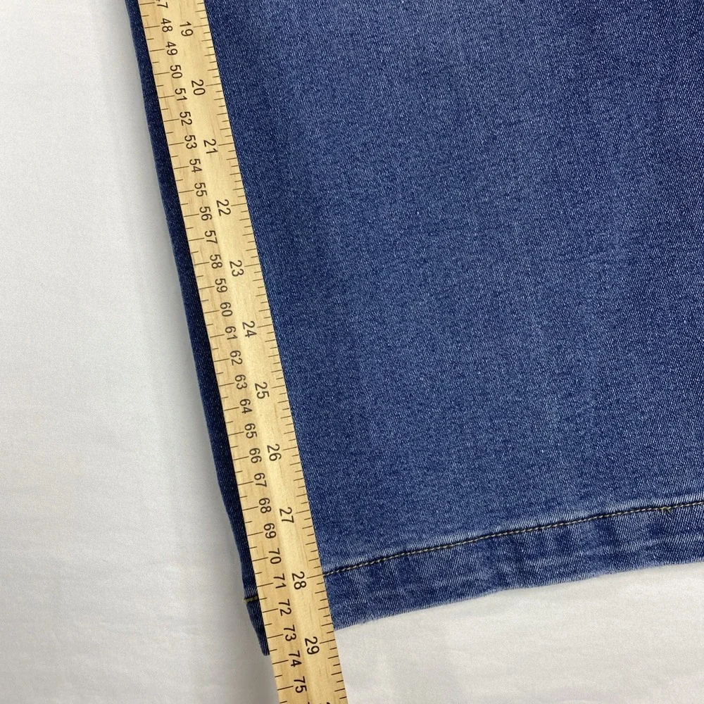 No Boundaries Jeans Size 0, Blue Wide‎ Leg Cargo - Picture 3 of 13